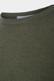 Round neck sweater - Khaki