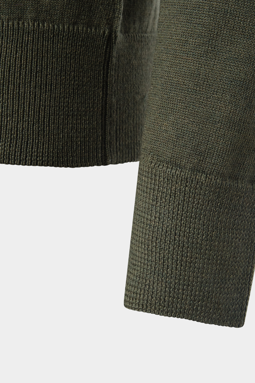 Round neck sweater - Khaki