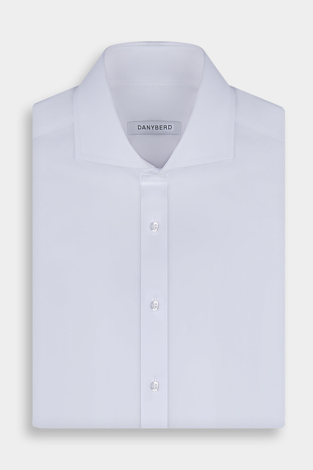 Chemise col italien Blanche