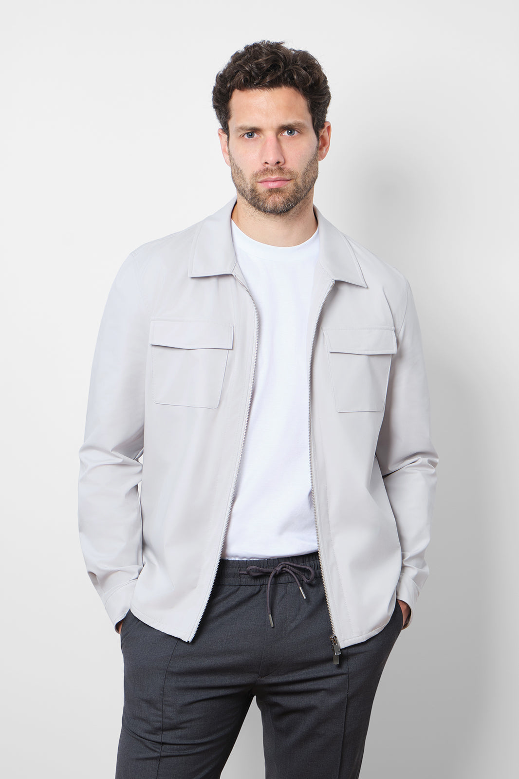 Waterproof jacket - Light gray