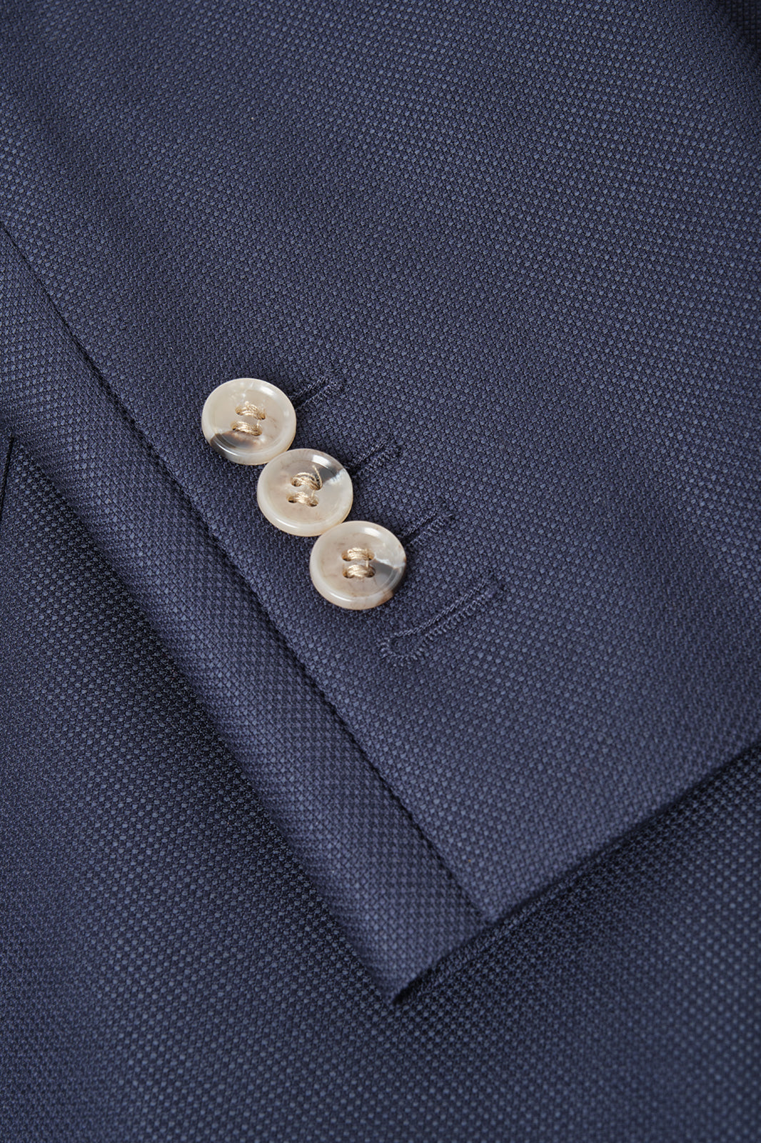 Double Breasted Braided Blazer - Navy