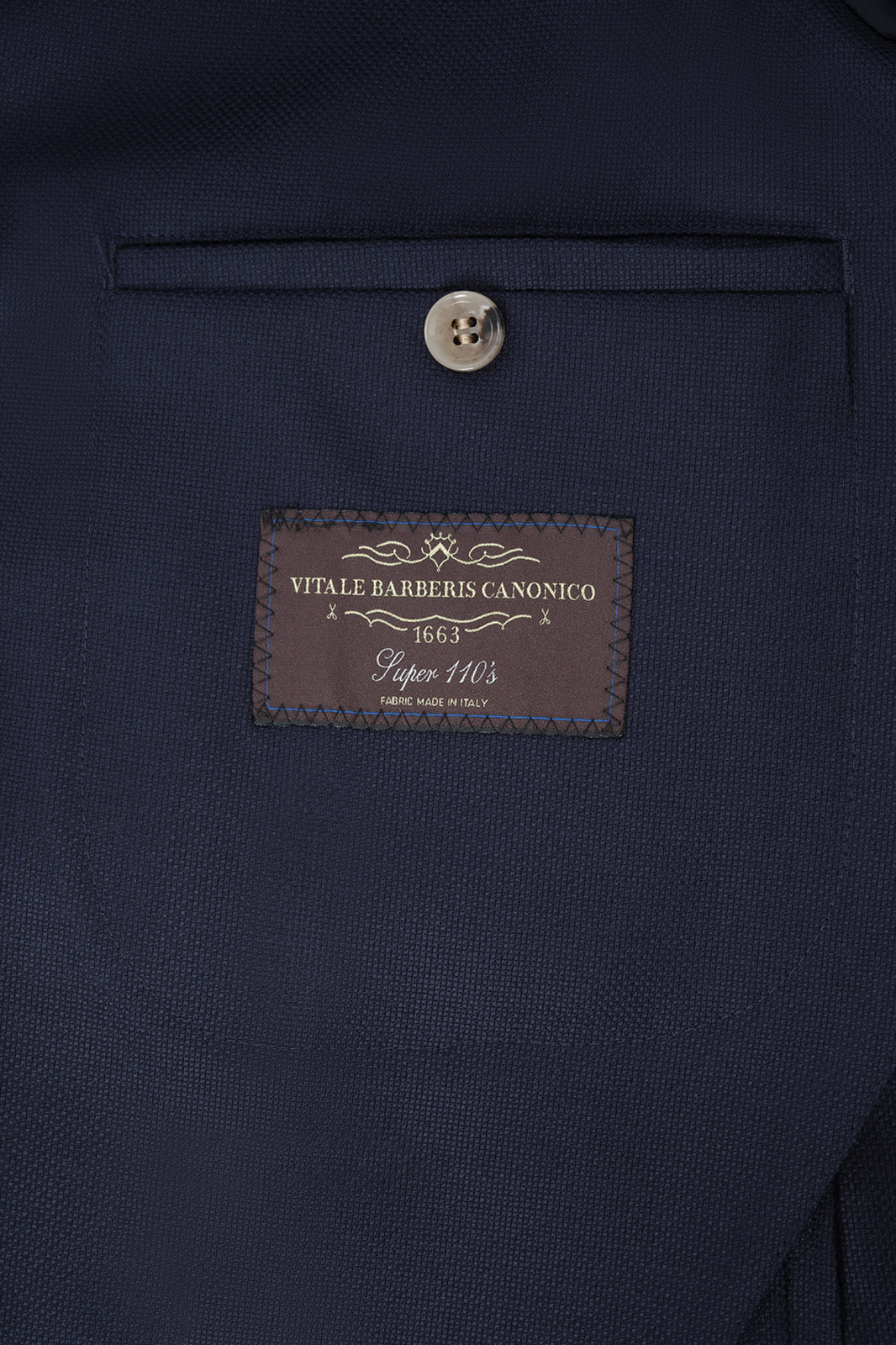 Double Breasted Braided Blazer - Navy