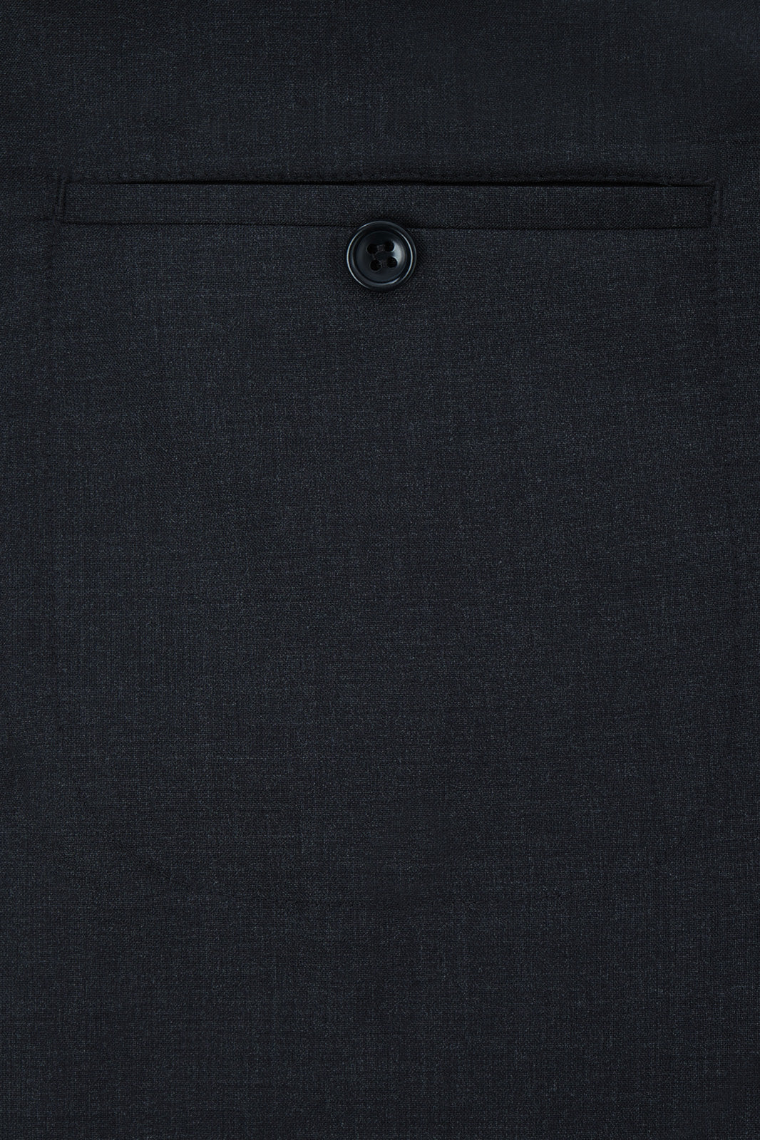 Double-breasted wool suit with patch pocket - Charcoal grey