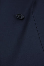 Double-breasted suit with patch pocket - Navy end-to-end