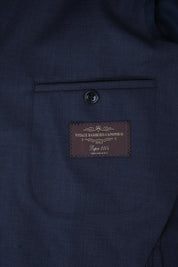 Double-breasted suit with patch pocket - Dark blue