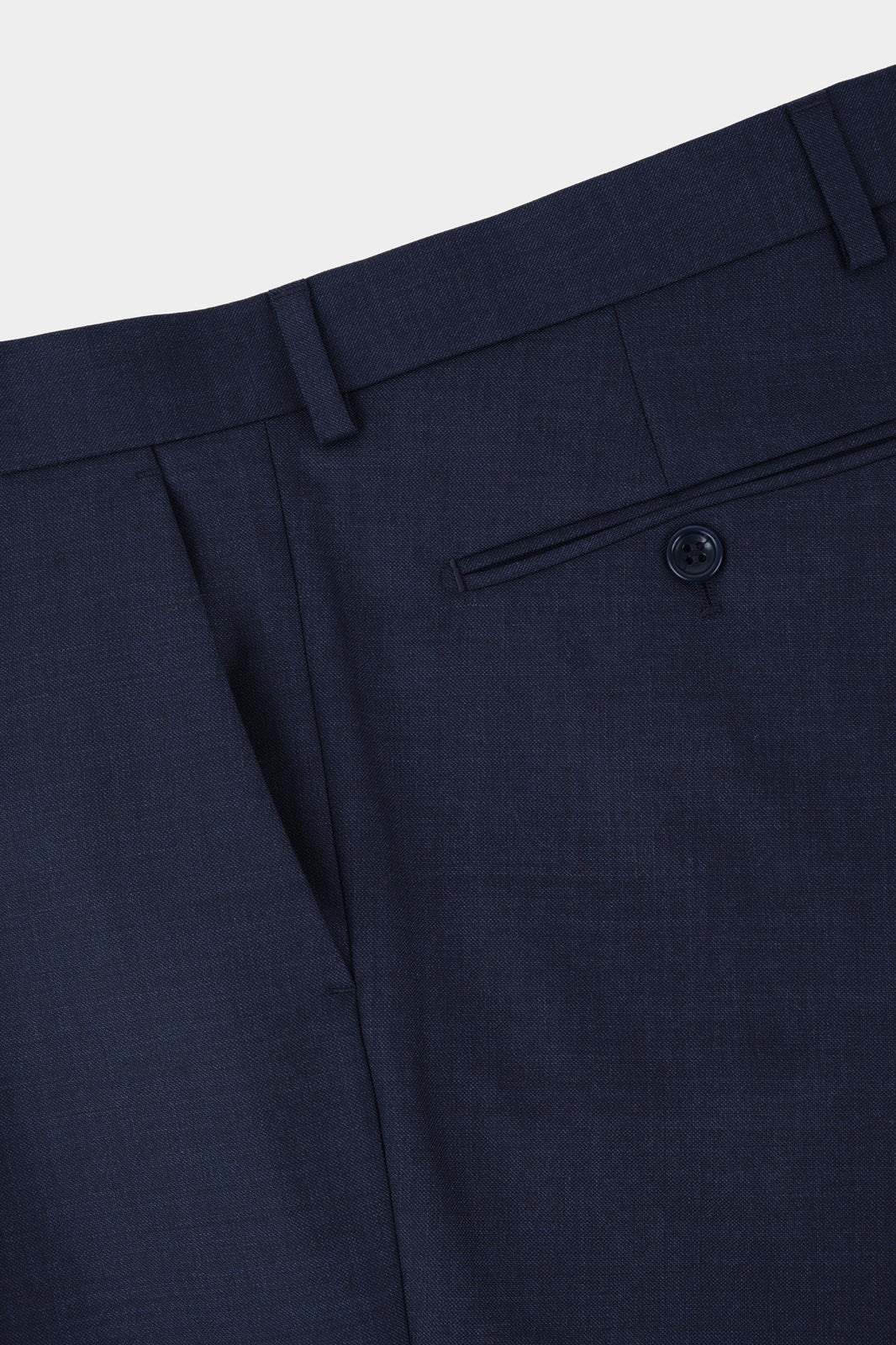 Double-breasted suit with patch pocket - Dark blue
