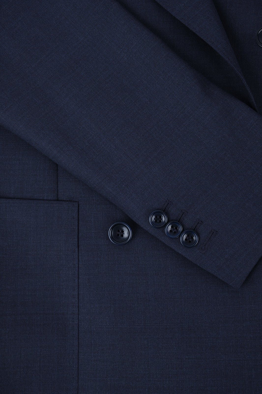 Double-breasted suit with patch pocket - Dark blue