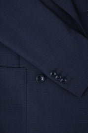 Double-breasted suit with patch pocket - Dark blue