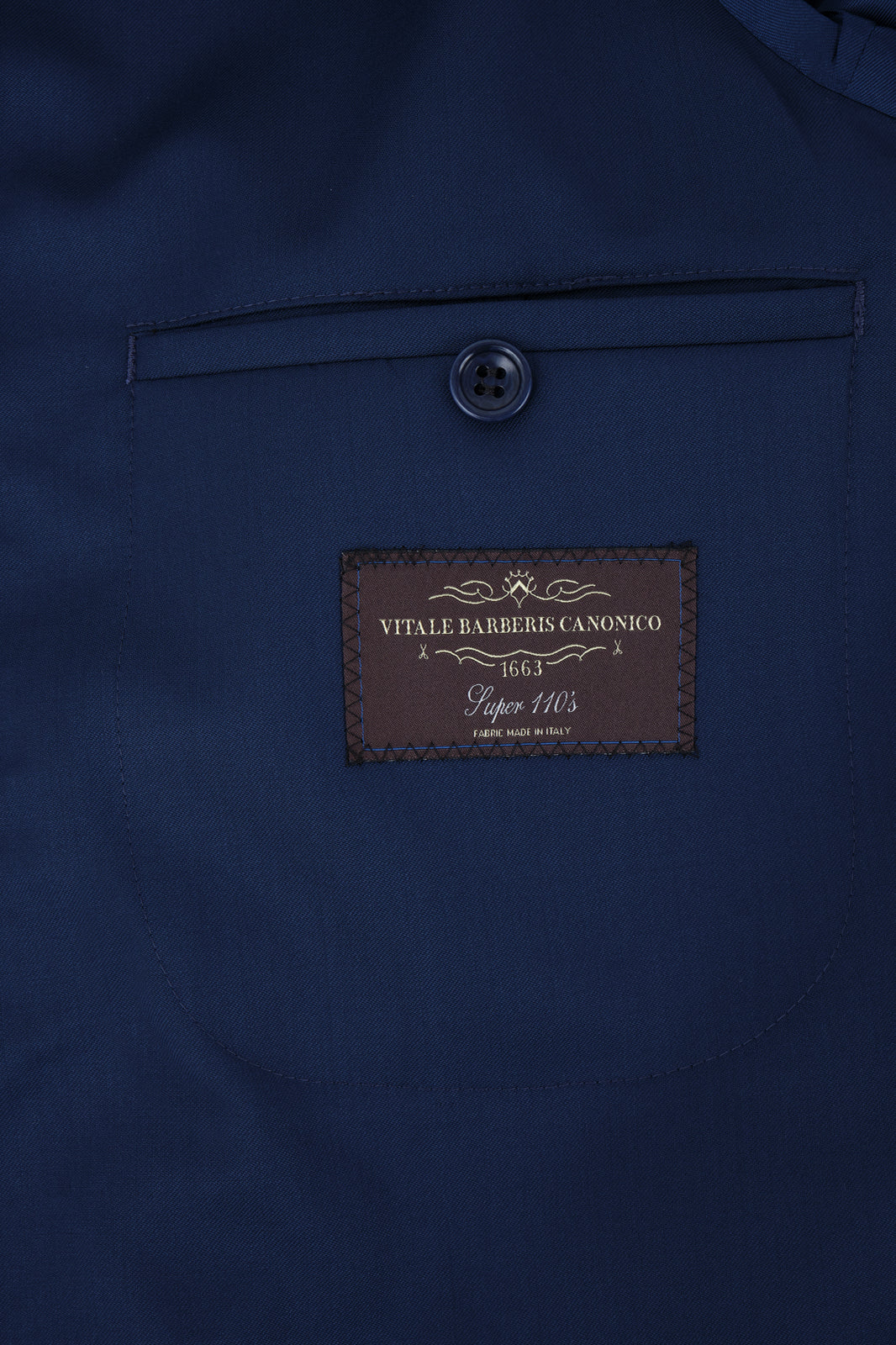Double-breasted suit with patch pocket - Blue
