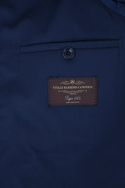 Double-breasted suit with patch pocket - Blue