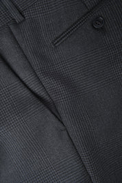 Prince of Wales double-breasted suit with ticket pocket - Anthracite Grey