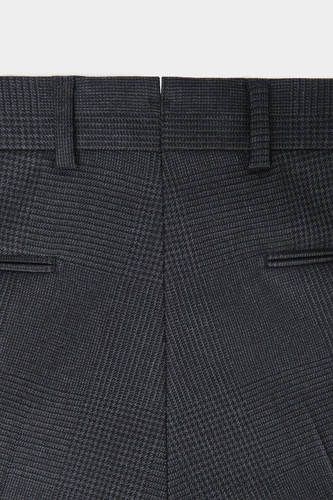 Prince of Wales double-breasted suit with ticket pocket - Anthracite Grey