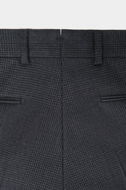 Prince of Wales double-breasted suit with ticket pocket - Anthracite Grey