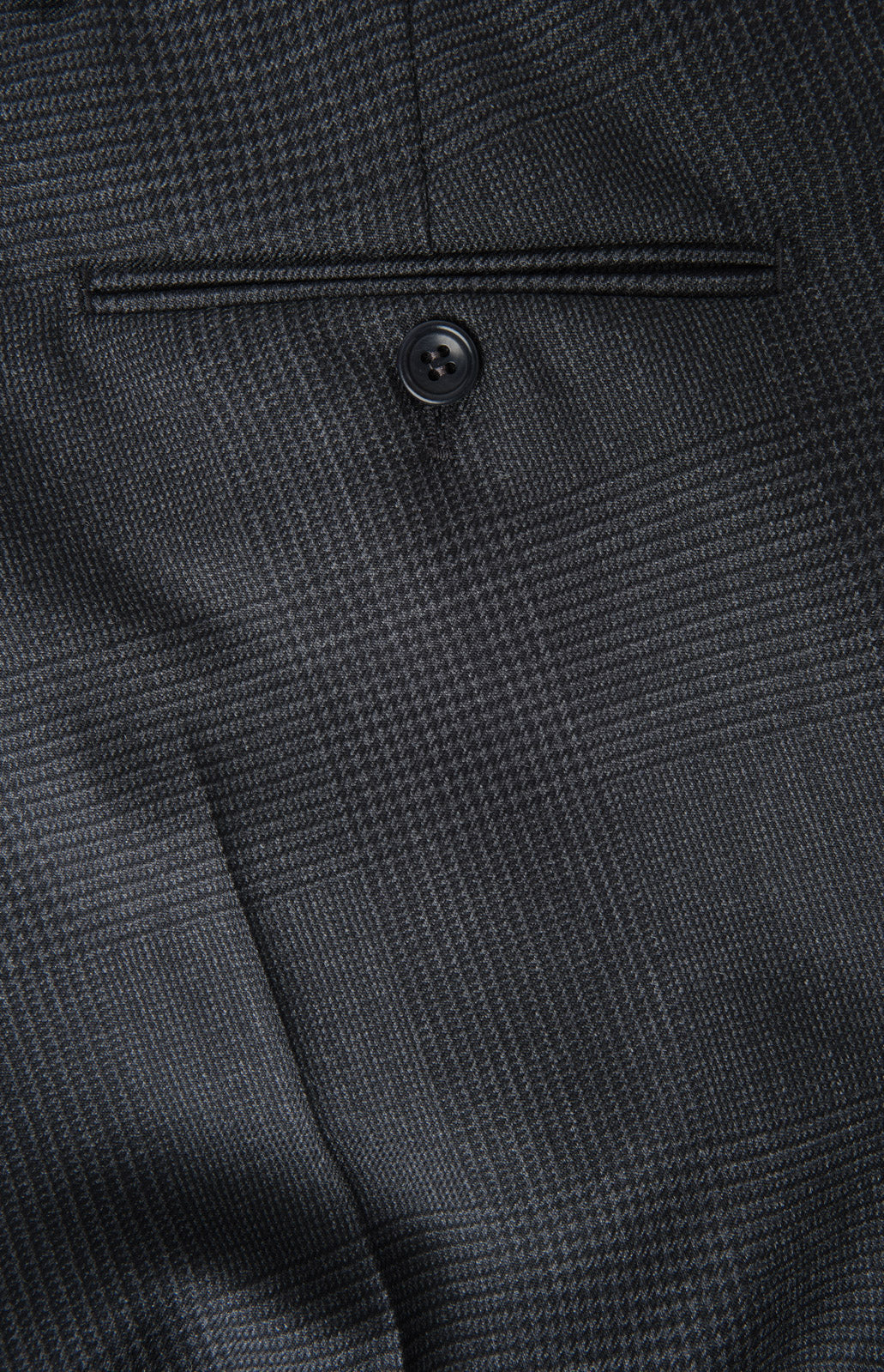 Prince of Wales double-breasted suit with ticket pocket - Anthracite Grey