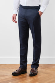 3 Piece Suit with Pinstripe Arrow Lapels - Navy