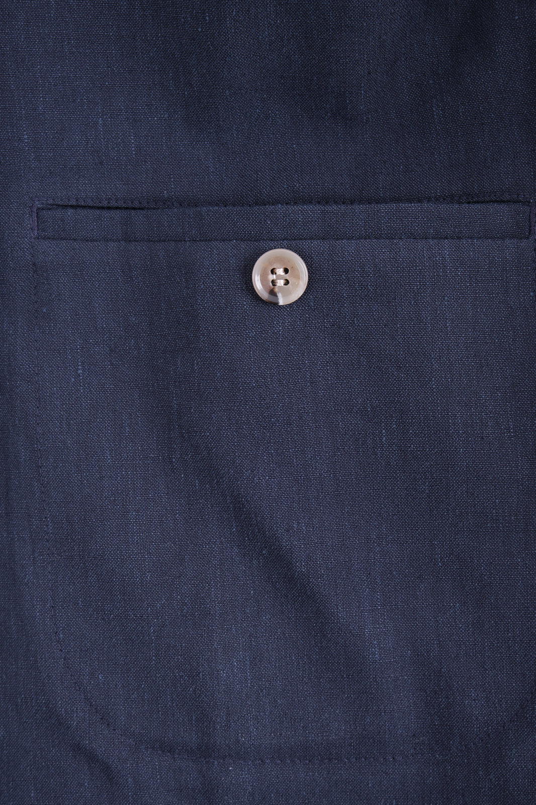 Linen patch pocket suit - Navy