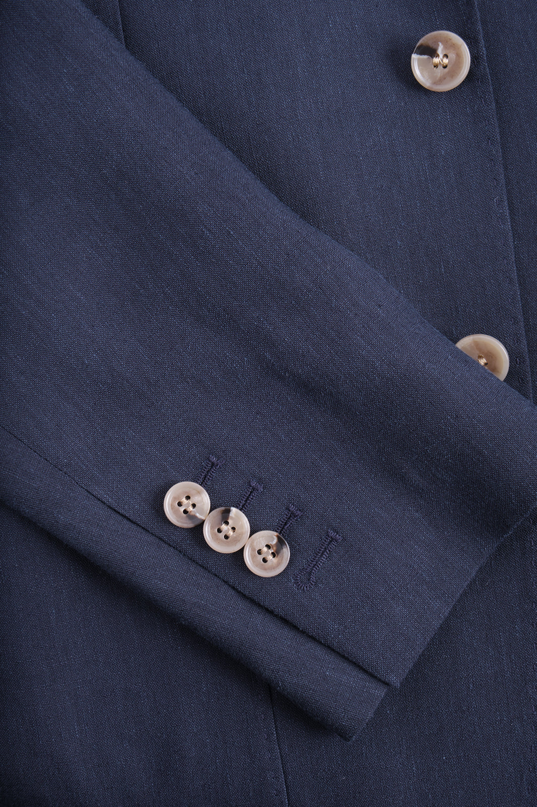 Linen patch pocket suit - Navy