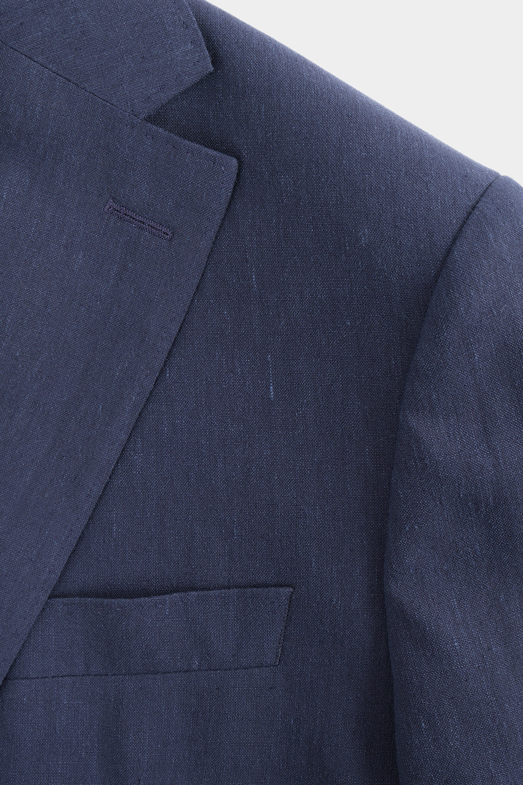 Linen patch pocket suit - Navy