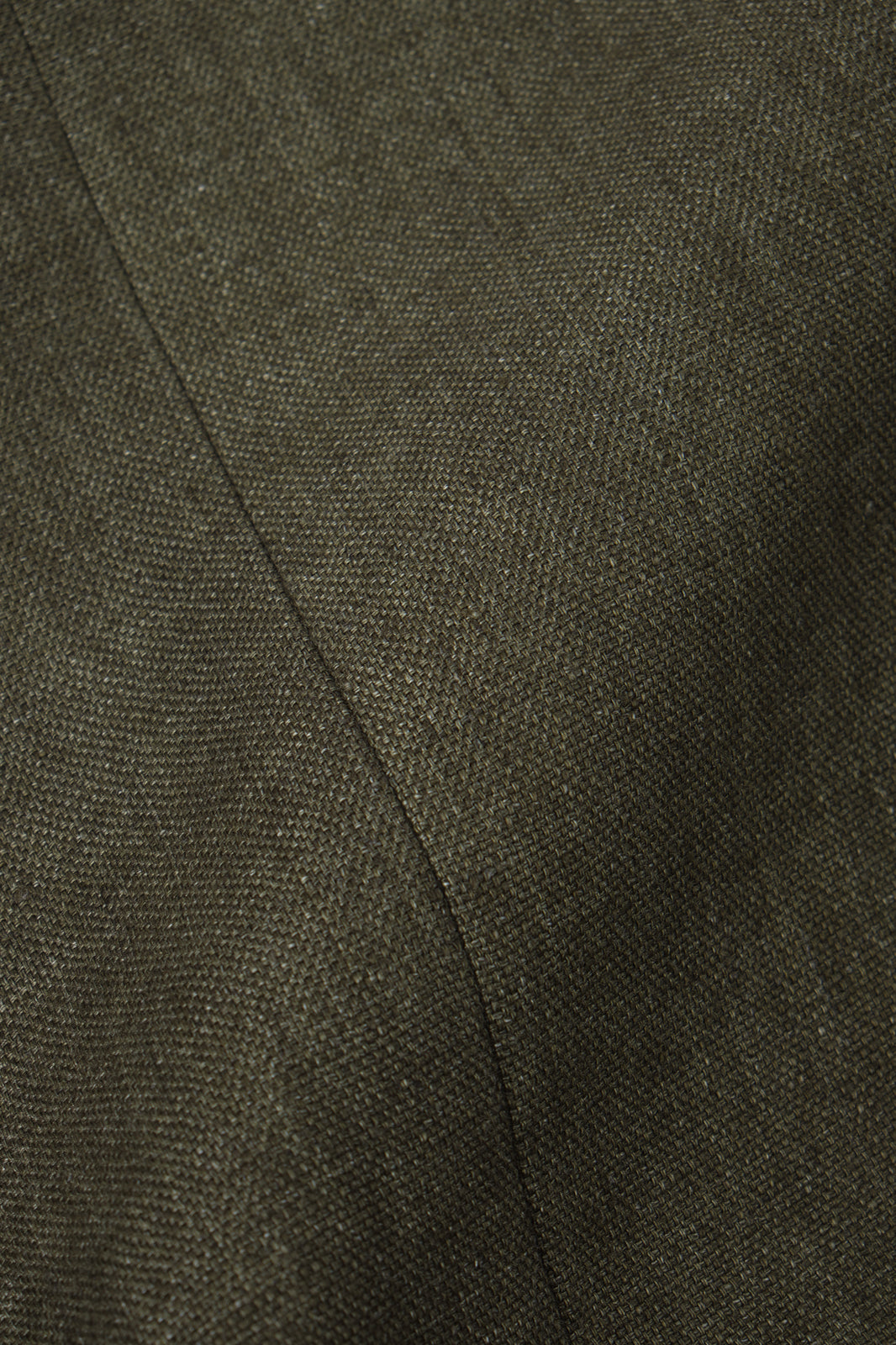 Linen patch pocket suit - Khaki