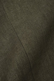 Linen patch pocket suit - Khaki