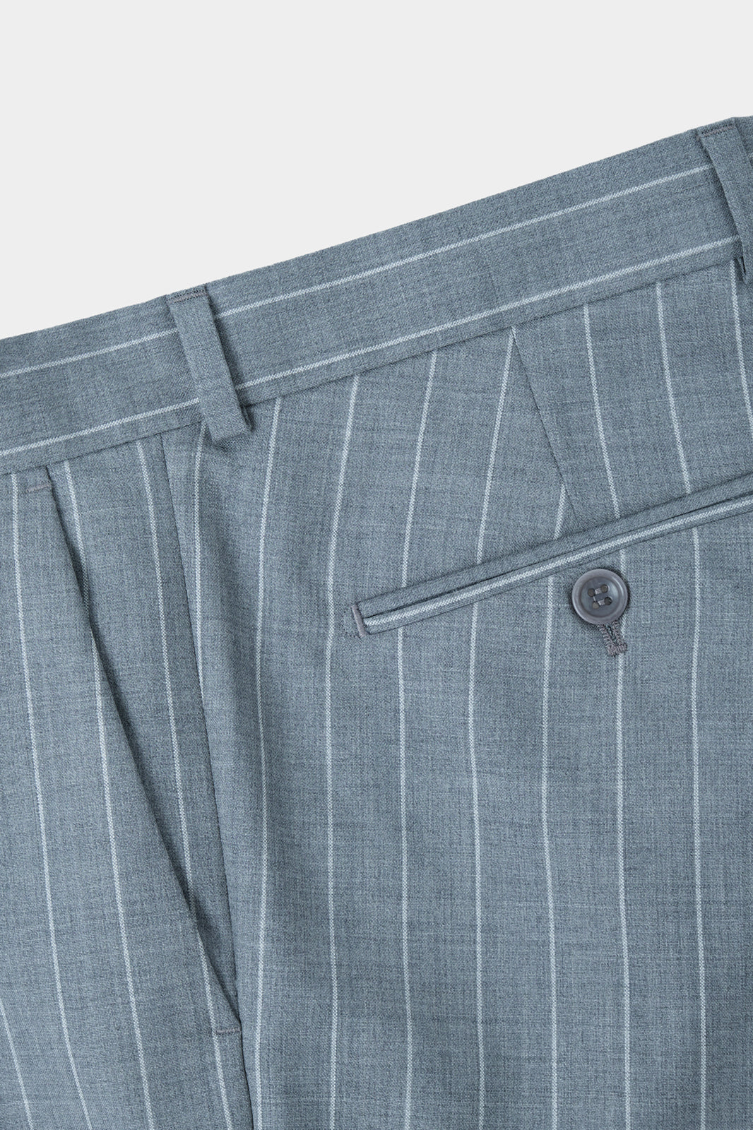 Patch pocket suit - Light gray striped