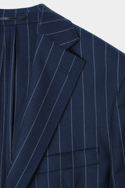 Patch pocket suit - Navy striped
