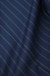 Patch pocket suit - Navy striped