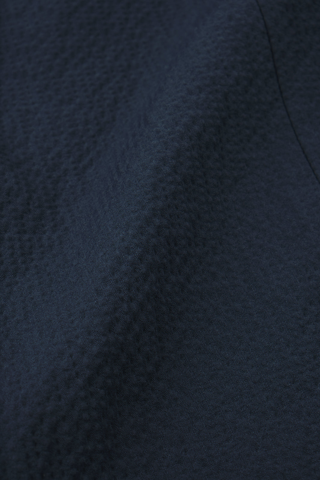 Seersucker suit with patch pocket and horn buttoning - Navy
