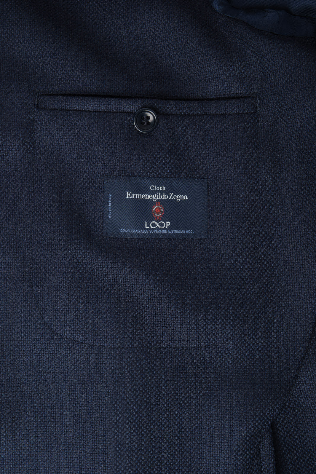 Braided Blazer - Light Navy