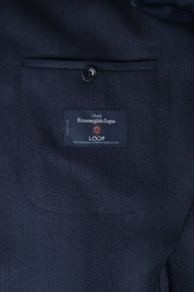 Braided Blazer - Light Navy