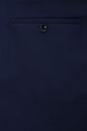 Double-breasted suit with patch pocket - Blue