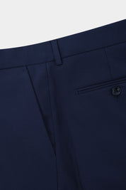 Double-breasted suit with patch pocket - Blue