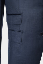 Arrow lapel suit with ticket pocket - Navy