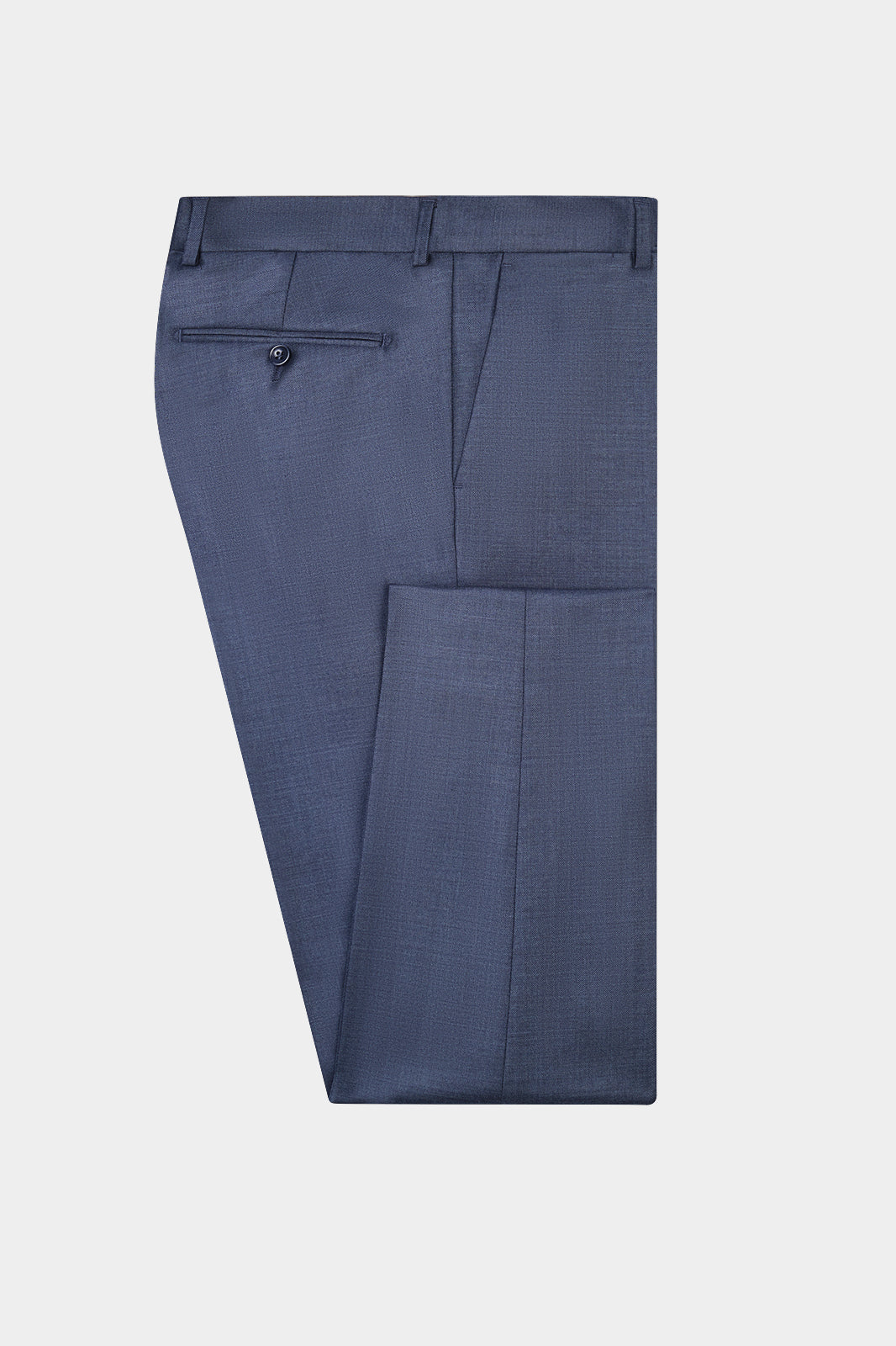 Arrow lapel suit with ticket pocket - Greyish blue