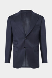 Arrow lapel suit with ticket pocket - Dark blue