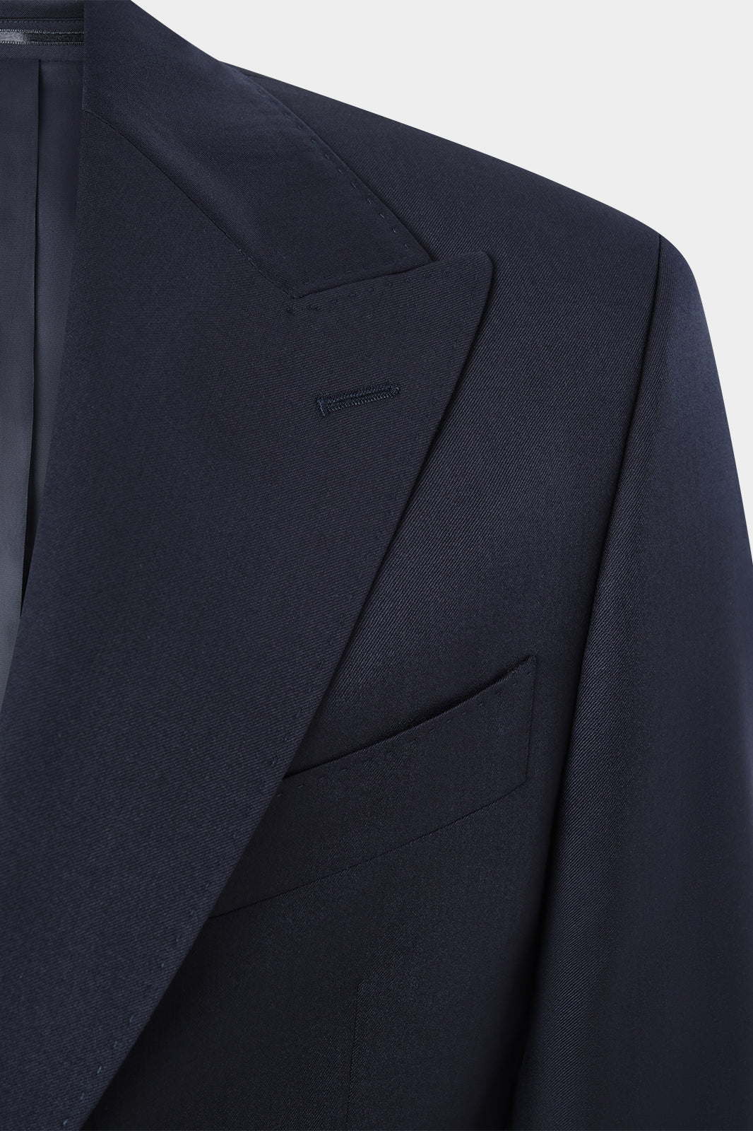 Arrow lapel suit with ticket pocket - Dark blue