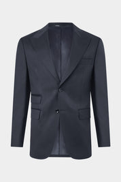 Arrow lapel suit with ticket pocket - Black