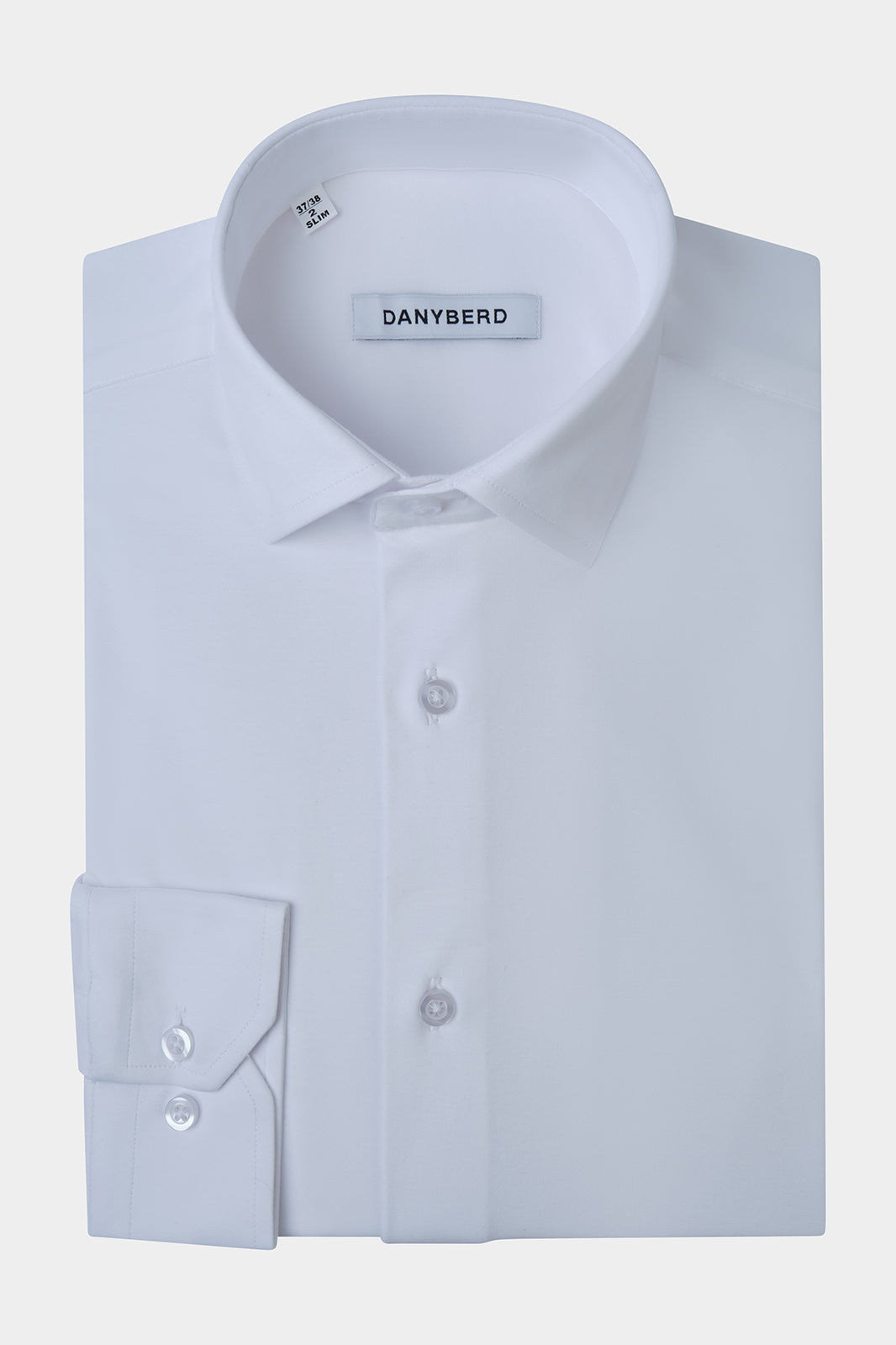 French collar cotton jersey shirt - White
