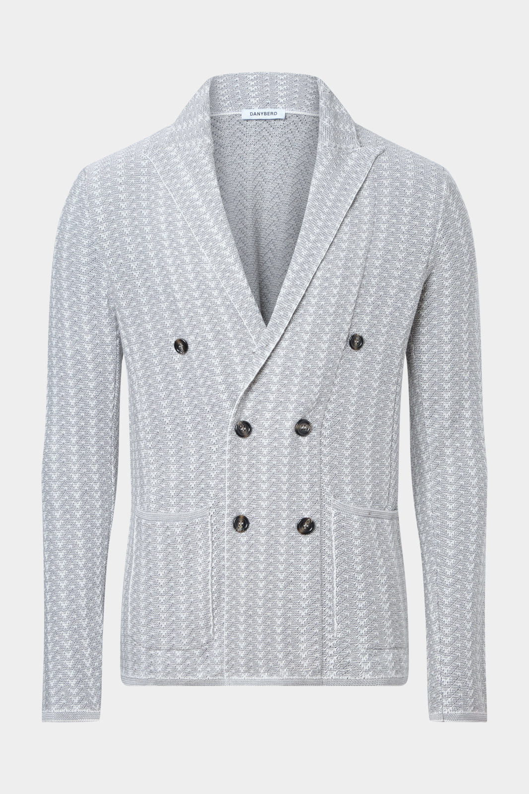 Grey double-breasted knit jacket Danyberd