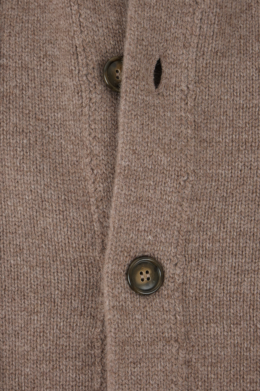 Gilet grosse maille à poche - Taupe