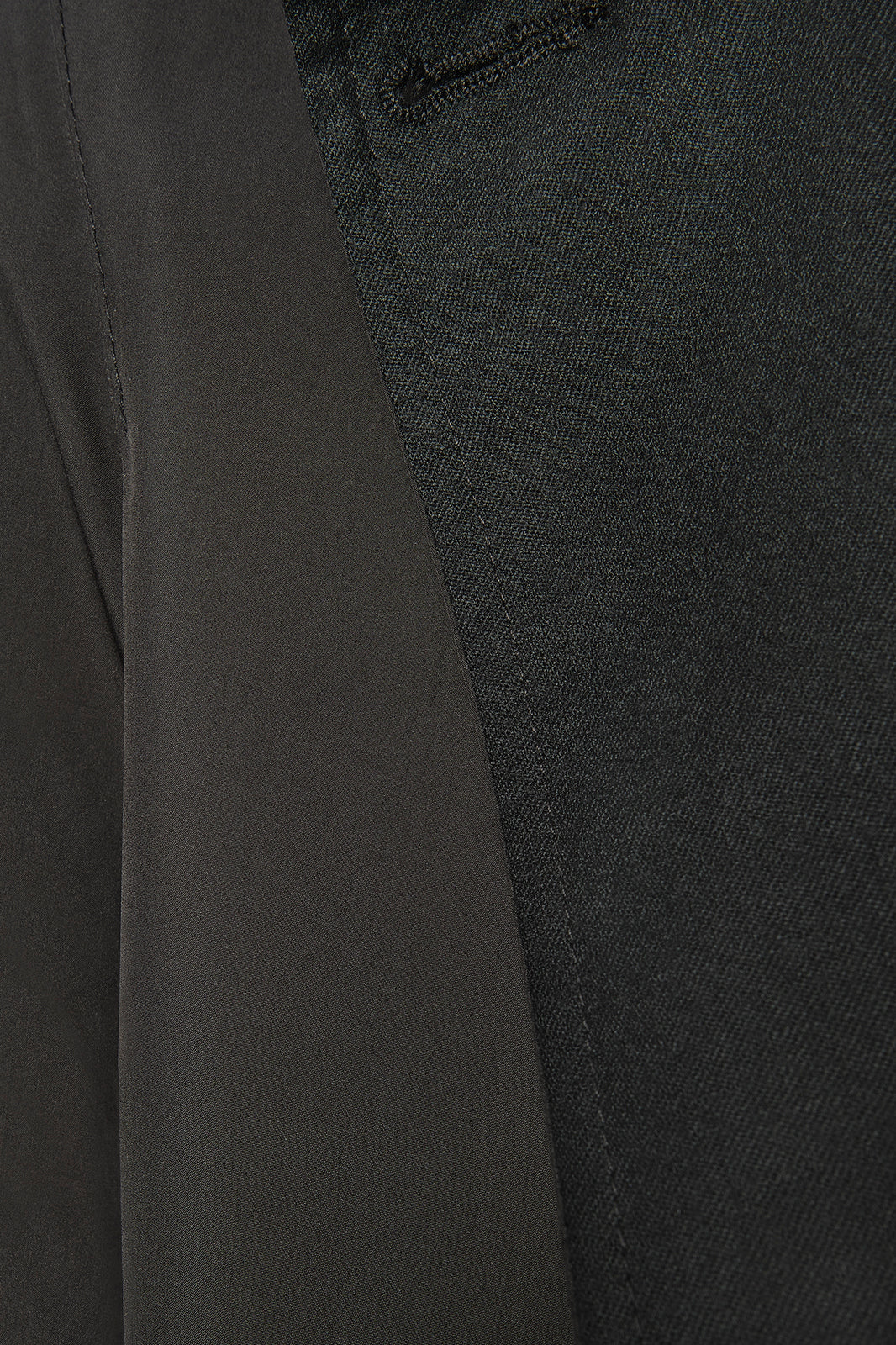 Reversible bi-material raincoat - Black