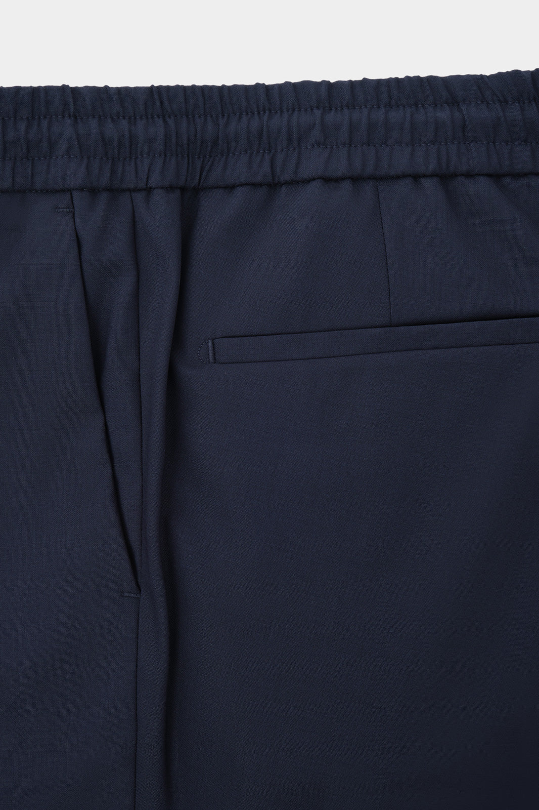 Pantalon jogpant en laine stretch -  Bleu marine