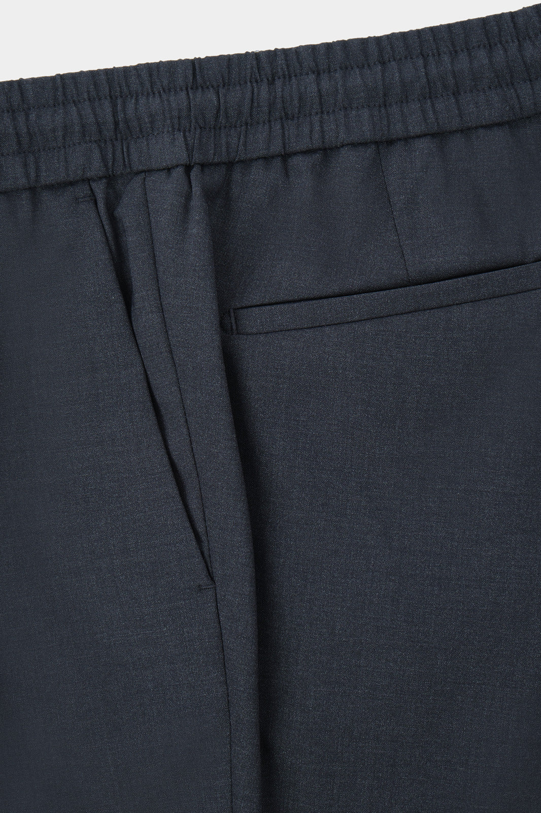 Pantalon jogpant en laine stretch - Gris anthracite