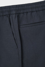 Pantalon jogpant en laine stretch - Gris anthracite