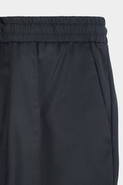 Wool jog pants - Black