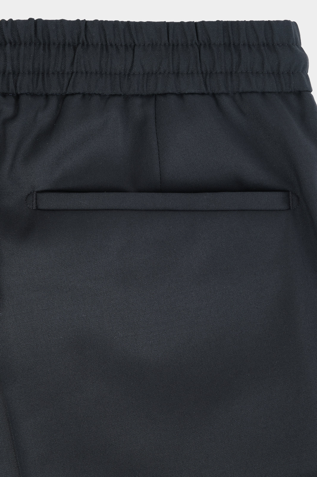 Stretch wool jog pants - Black
