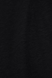 Linen Polo Shirt - Black