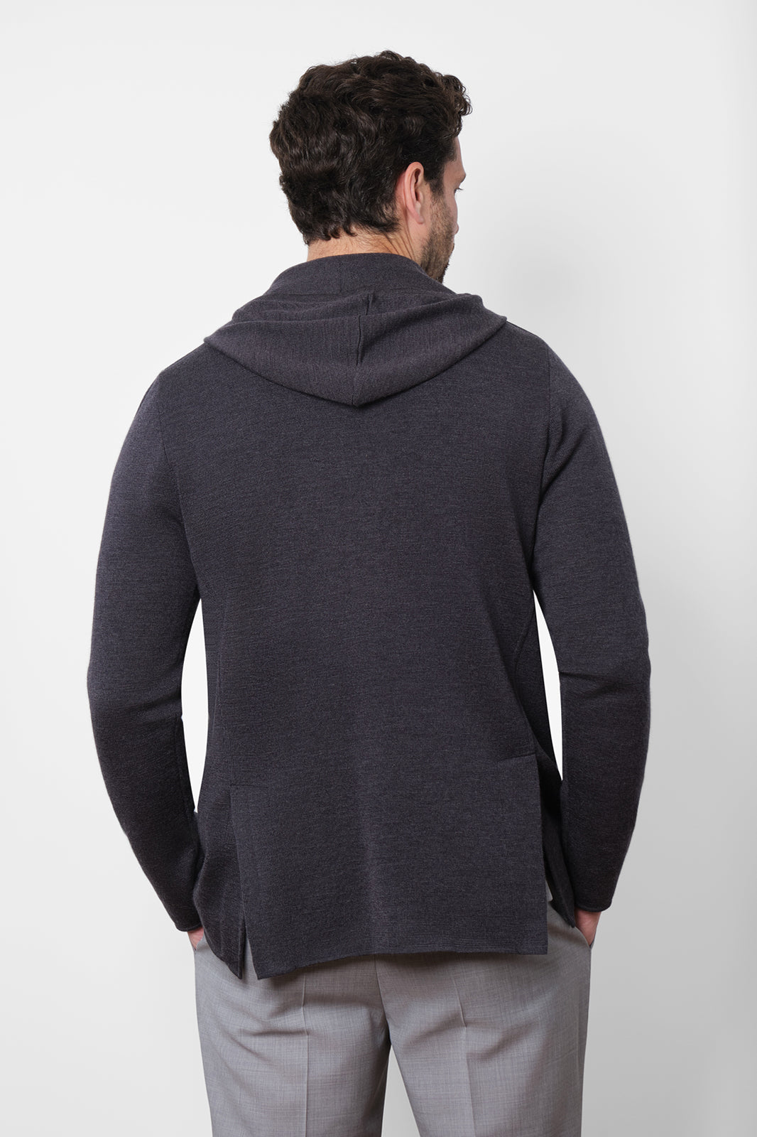 Knitted jacket - Grey