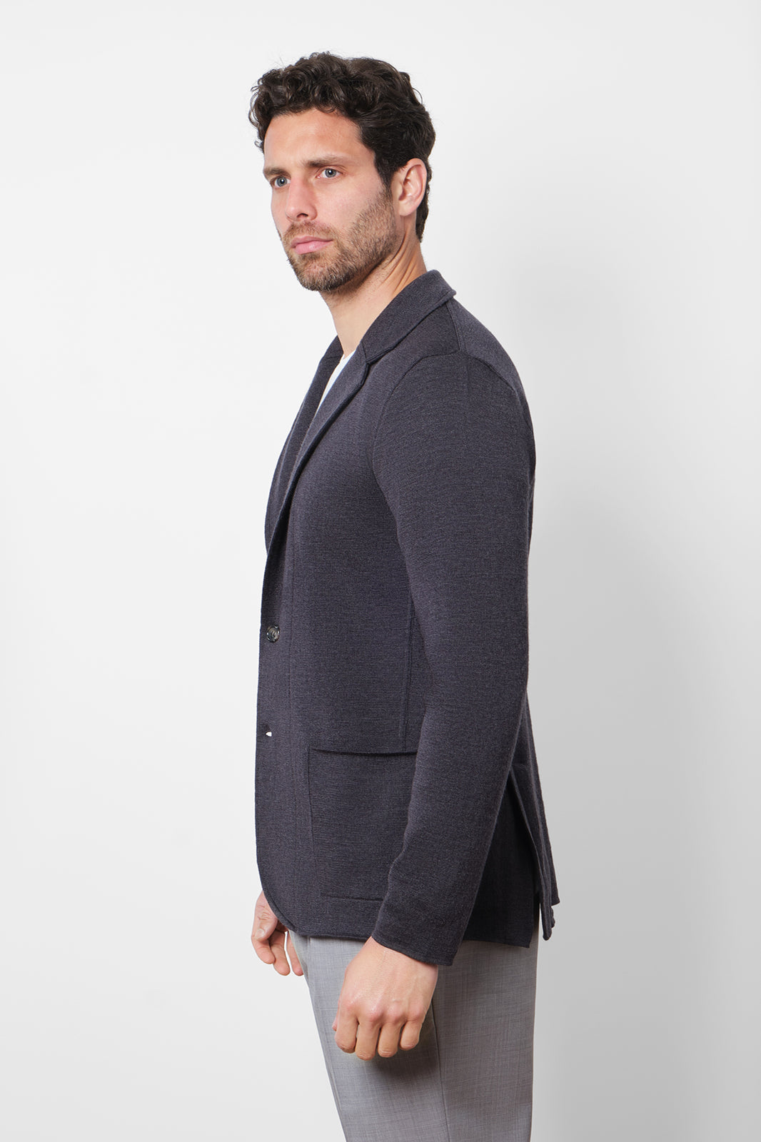 Knitted jacket - Grey