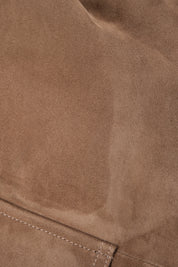 Zipped leather jacket - Hazelnut